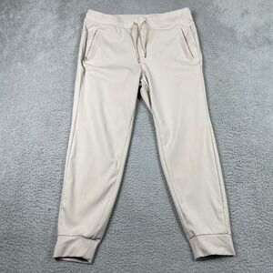 Yogalicious Lux Avenue Jogger Womens XL Tan Beige Stretch Athletic Pants